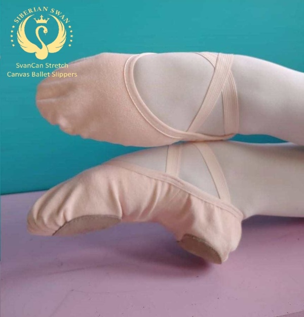 SwanCan Stretch Canvas Ballet Slipper - Image 2